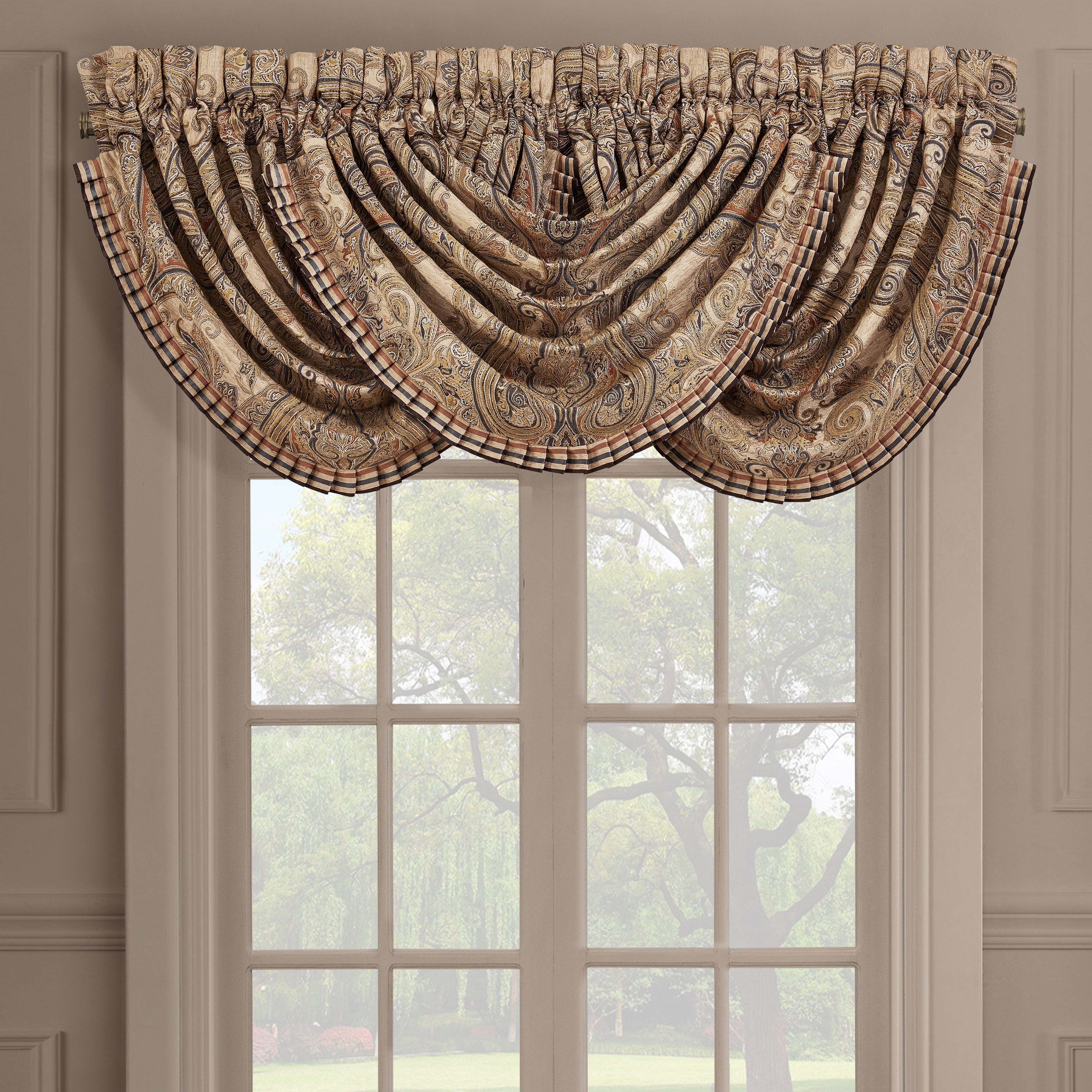 J. Queen New York Luciana Window Waterfall Valance - On Sale