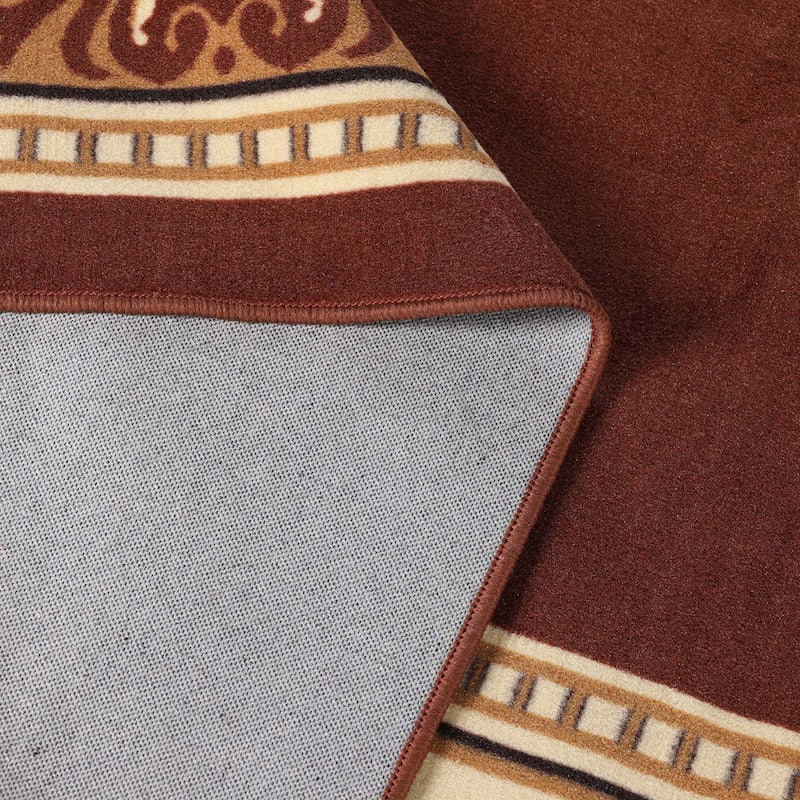 Superior Oversized Medallion Modern Bohemian Indoor Runner or Area Rug