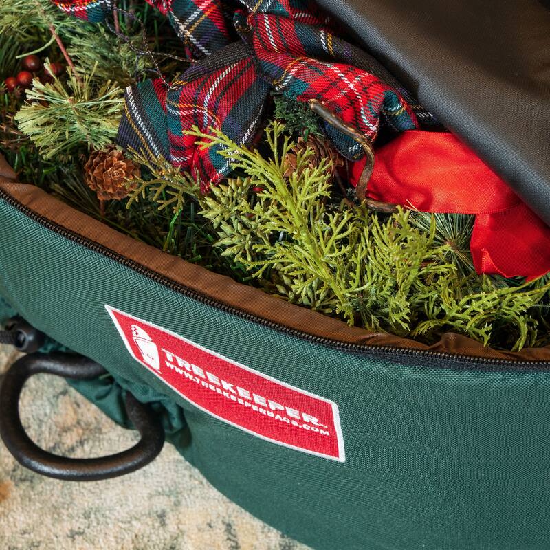 30 in. Padded Christmas Wreath Storage Container