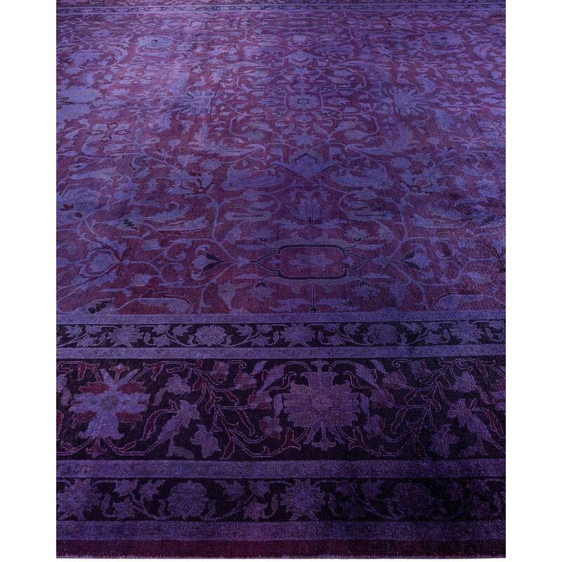 Vibrance One-of-a-Kind Hand-Knotted Area Rug - Purple, 12' 3" x 17' 6" - 12' 3" x 17' 6"
