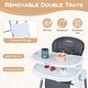 preview thumbnail 16 of 18, Gymax Foldable Baby High Chair for Babies & Toddlers w/Adjustable