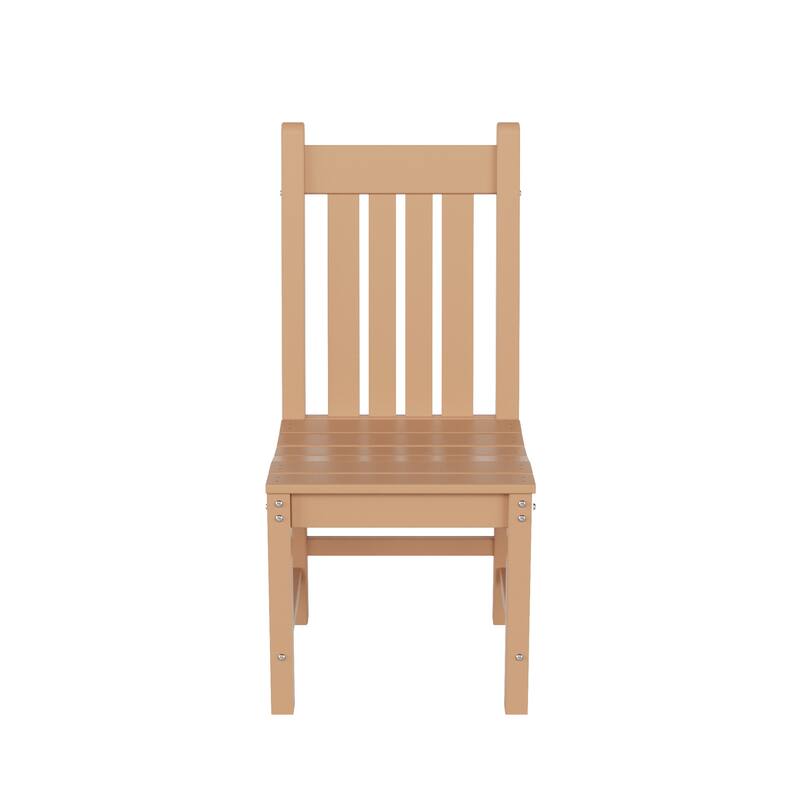 Laguna Hdpe All Weather Outdoor Patio Dining Chair - Teak