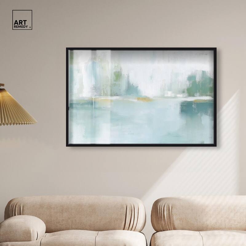 Mirrored Aqua Dream I Shadowbox by Art Remedy