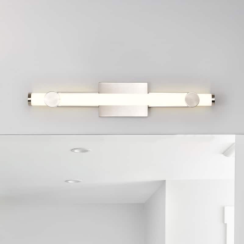 Bowman 24 Inch LED Vanity Brushed Nickel Acrylic Lens - Brushed Nickel