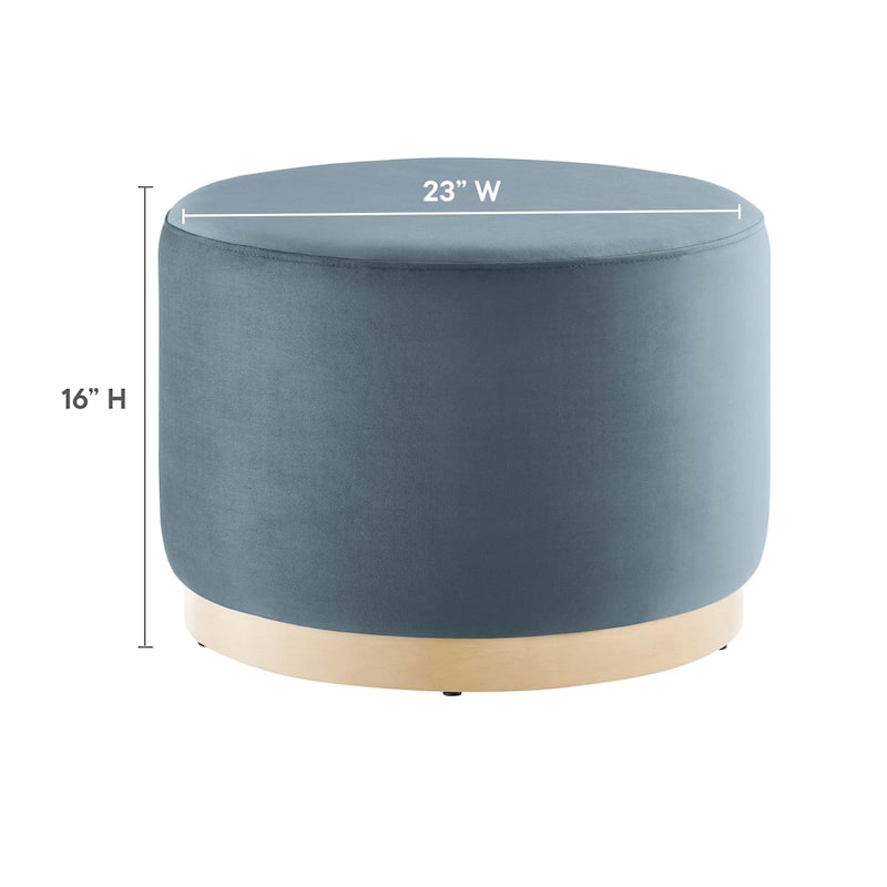 Tilden 16"/23"/29"/38" Performance Velvet Upholstered Ottoman