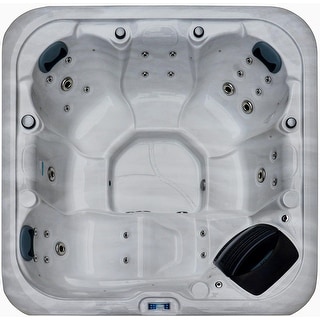 Luxuria Spas Genesis 6-Person 28-Jet Lounger Acrylic Hot Tub with ...