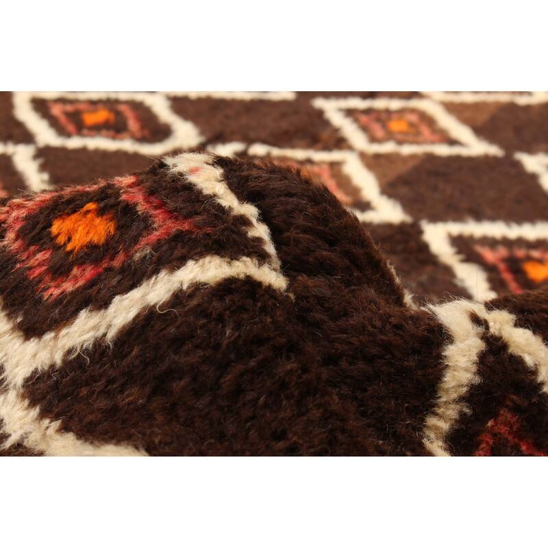 ECARPETGALLERY Hand-knotted Andelz Brown Wool Rug - 3'11 x 8'2