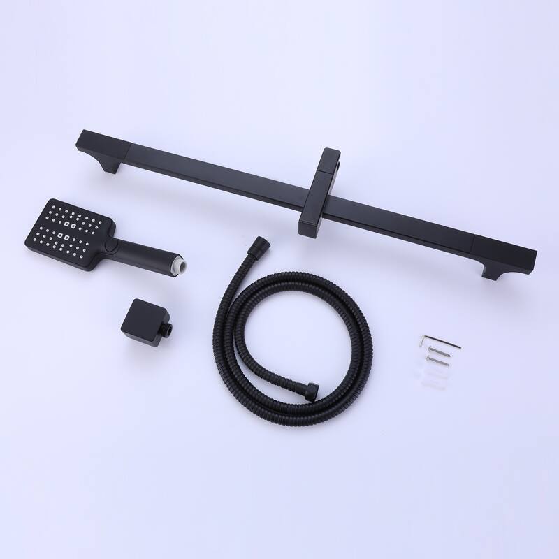 3-Function Wall Mounted Multi-Function Handheld Shower with Slide Bar