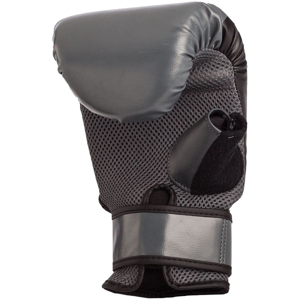 Black//Gray Century Brave Hook and Loop Boxing Oversized Bag Gloves
