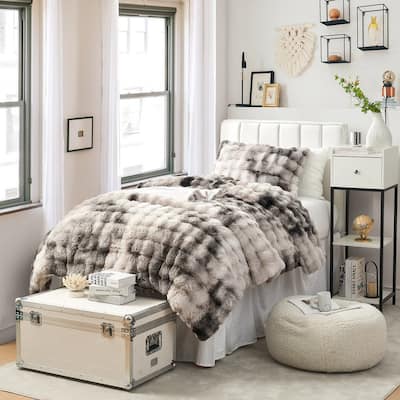 Snowball® Double Chunky Bunny - Coma Inducer® Oversized Comforter Set - Messy Storm Gray