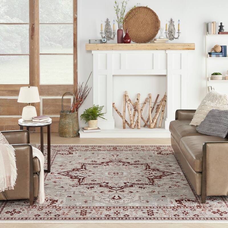 Nourison Geneva Traditional Persian Medallion Area Rug