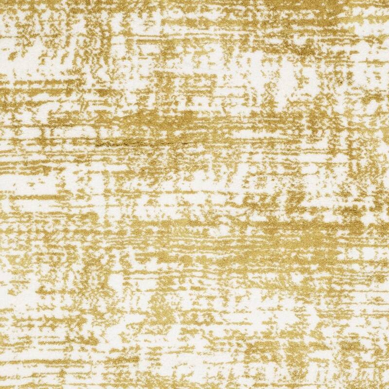 HomeRoots Abstract Industrial Runner Area Rug