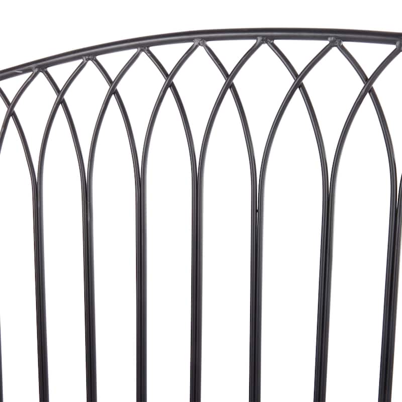 Alpine Corporation 44"L Indoor/Outdoor 2-Person Classic Metal Garden Bench