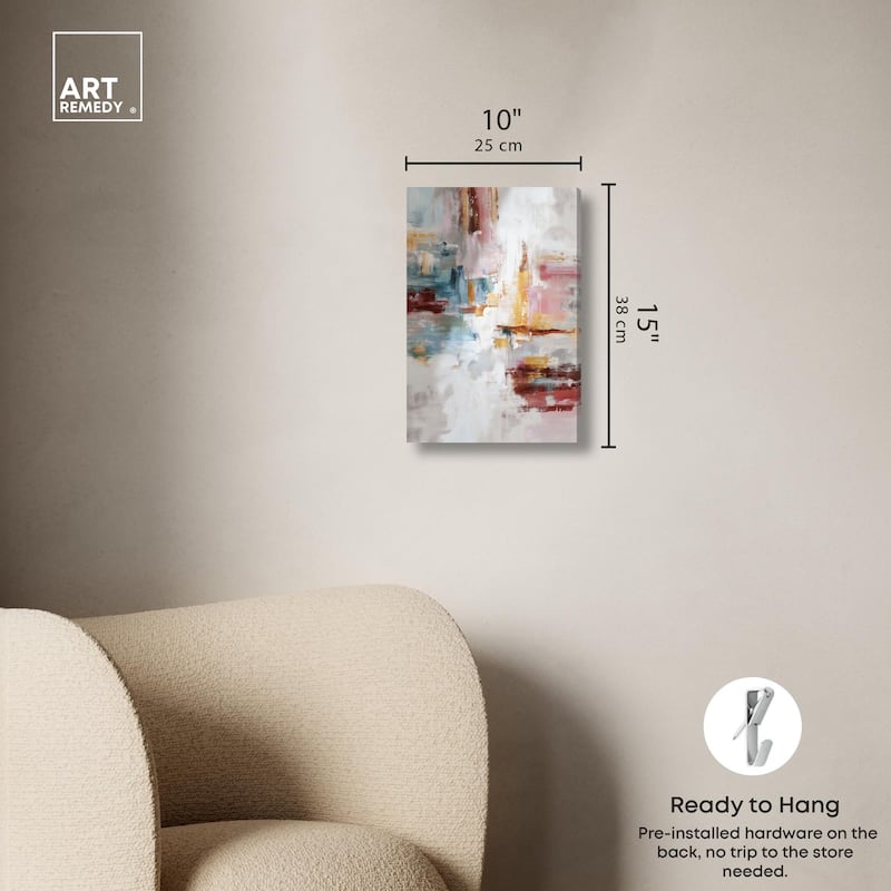 Warmth and cool I Canvas by Art Remedy, Gallery Wrapped