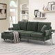 Modern Convertible L-Shaped Sectional Sofa Couch with Reversible Chaise ...