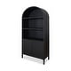 preview thumbnail 6 of 9, Aurelle Home Arched Bookshelf Display Cabinet