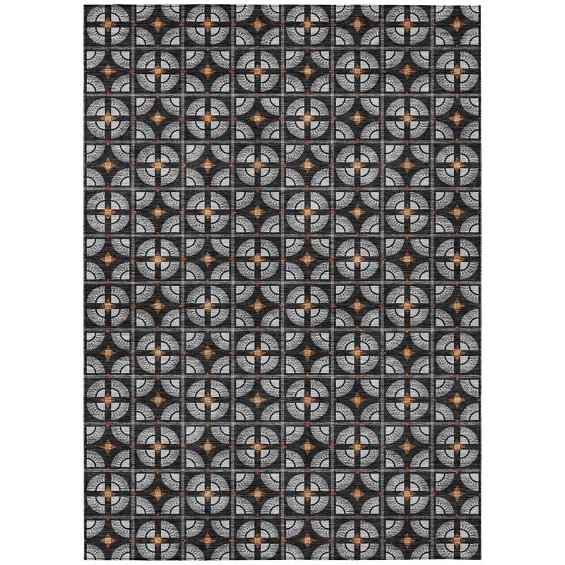 Machine Washable Indoor/ Outdoor Modern Roeland Chantille Rug