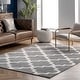 preview thumbnail 16 of 31, Nuloom Luna Geometric Trellis Area Rug 3' x 5' - Grey - Rectangle