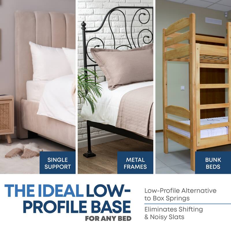 Onetan, 1.5" Split Fully Assembled Bunkie Board for Mattress/Bed Support