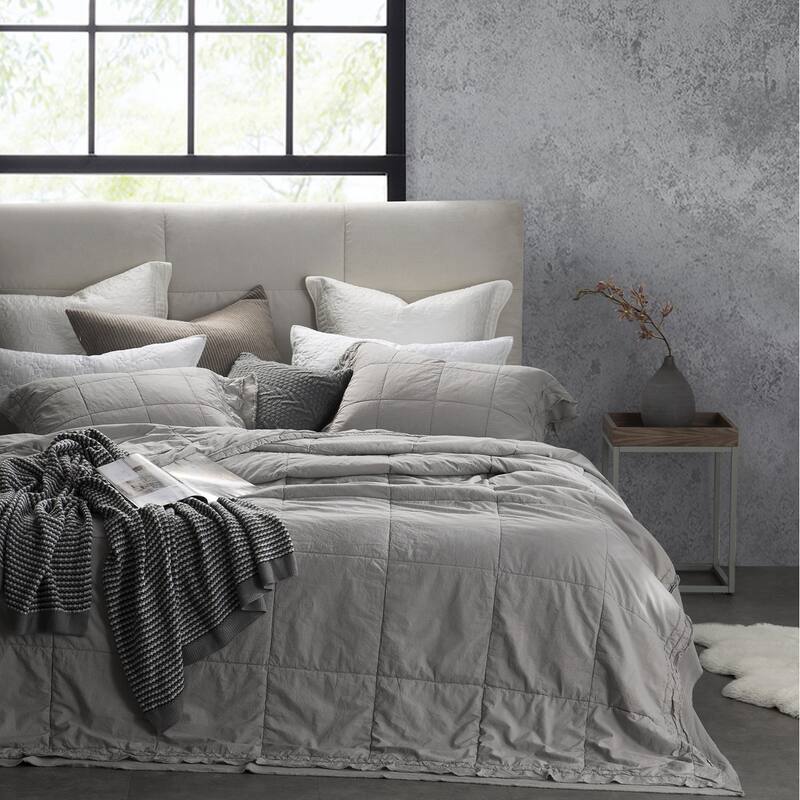 Leixoes Textura - 200TC Percale Stone Wash Quilt