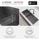 preview thumbnail 11 of 13, STYLISH 42 inch Stainless Steel 16G 70/30 Double Bowl Workstation Sink Dura-Tek