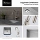 preview thumbnail 23 of 124, Kraus Oletto Single Handle 1-Hole Kitchen Bar Faucet