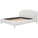 preview thumbnail 17 of 20, Upholstered Bed Wingback Platform Bed with Boucle Fabric
