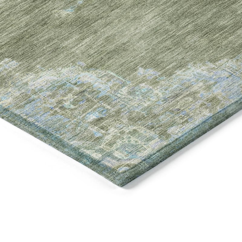 Machine Washable Indoor/ Outdoor Traditional Tabriz Chantille Rug
