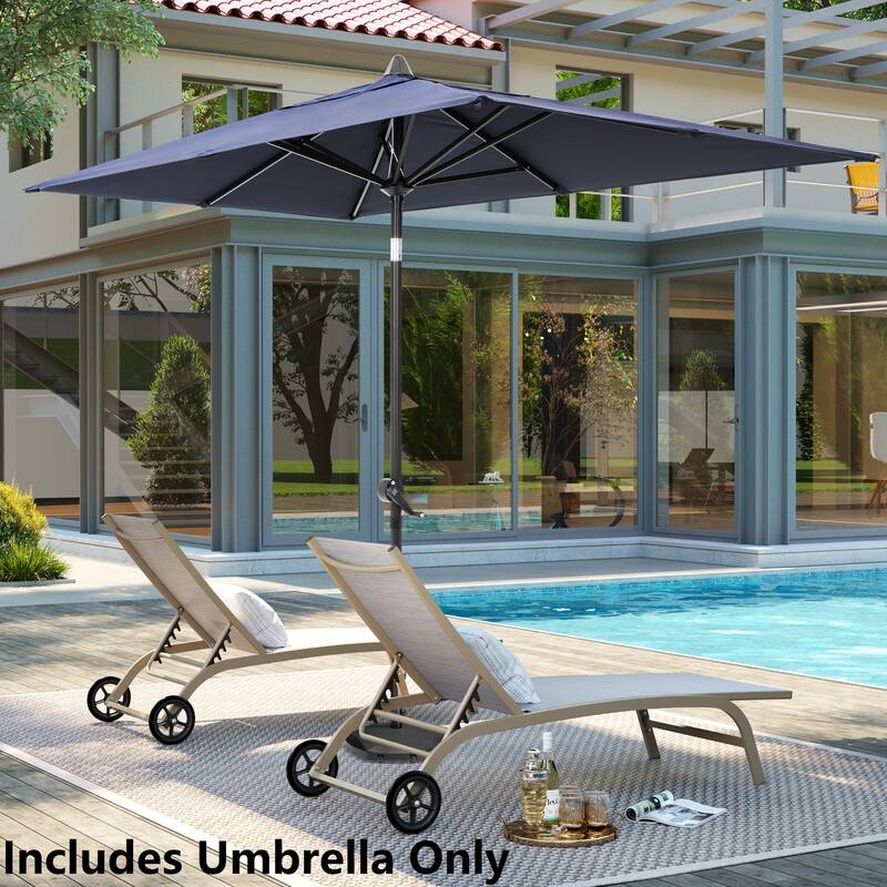 Pellebant Outdoor 9 x 5 FT Patio Market Umbrella Rectangular