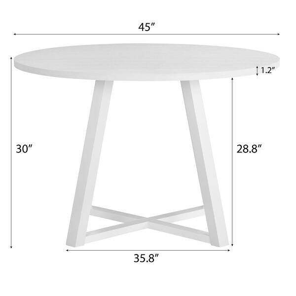dimension image slide 1 of 5, Avant 3-Piece Round Dining Set, Breakfast Nook