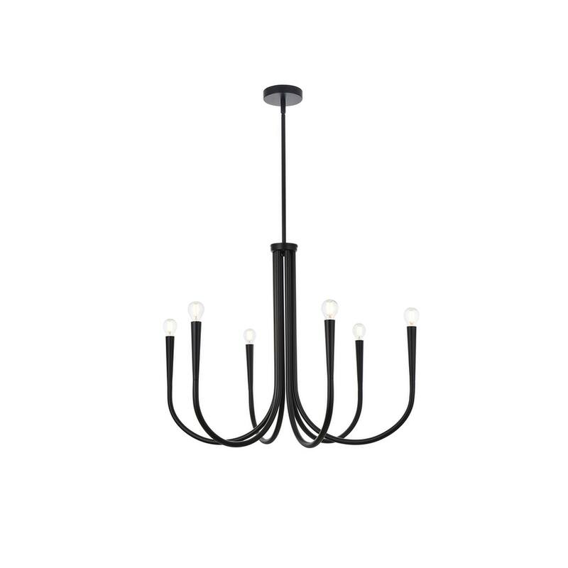Indigo Home 30 inch chandelier - Black
