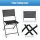 preview thumbnail 6 of 10, Costway Set of 4 Outdoor Patio Folding Chairs Camping Deck Garden Pool