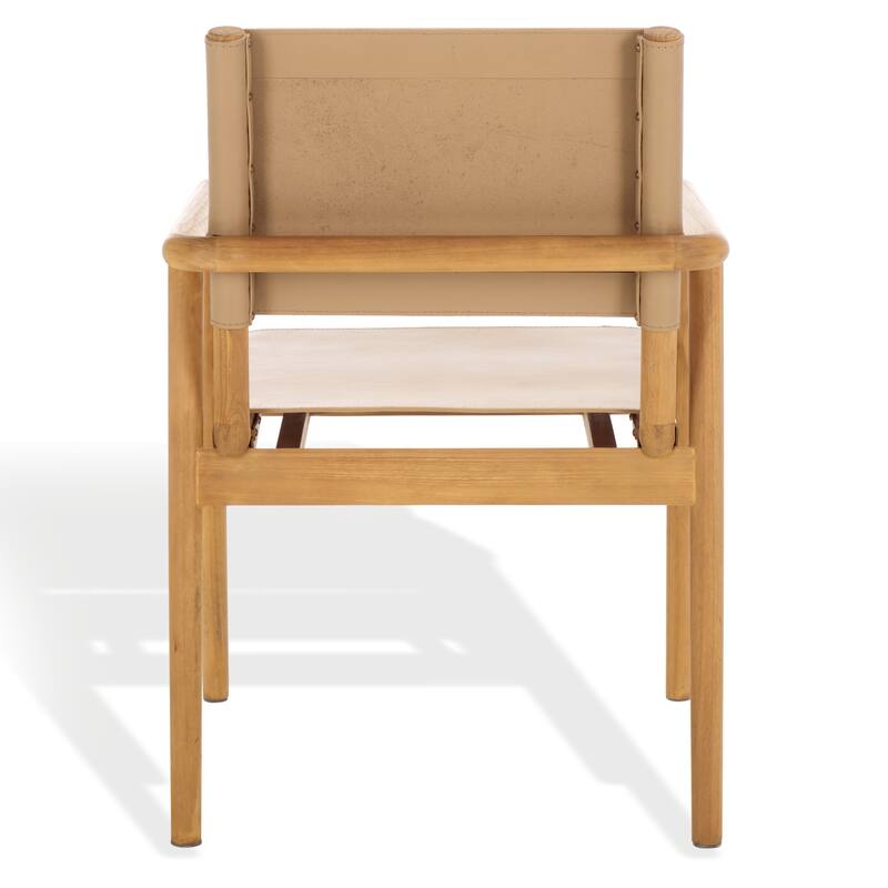 SAFAVIEH Couture Hutson Leather Dining Chair - 23"W x 24"D x 34"H