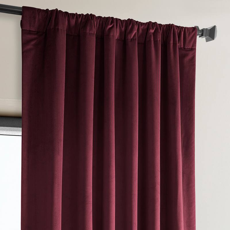 Exclusive Fabrics Heritage Plush Velvet Curtain (1 Panel)