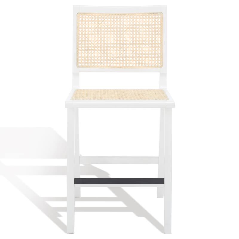 SAFAVIEH Couture Melike French Cane 23-inch Counter Stool - 18 In. W x 23 In. D x 39 In. H - 18Wx23Dx39H