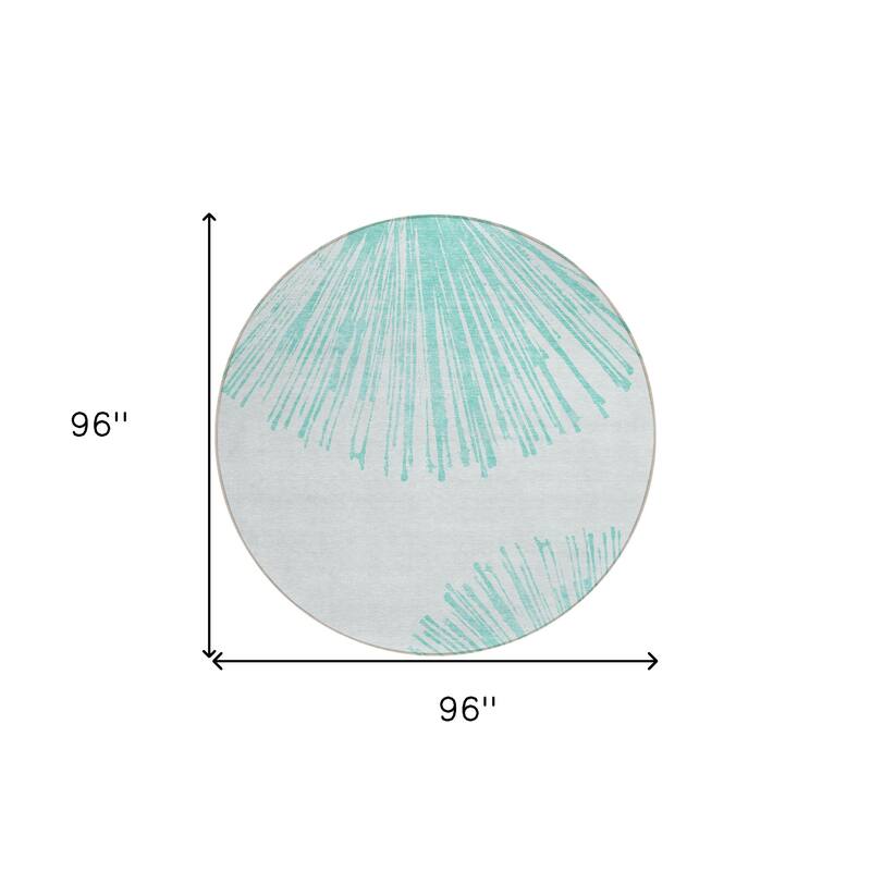 HomeRoots Abstract Transitional Rectangle Outdoor Rug