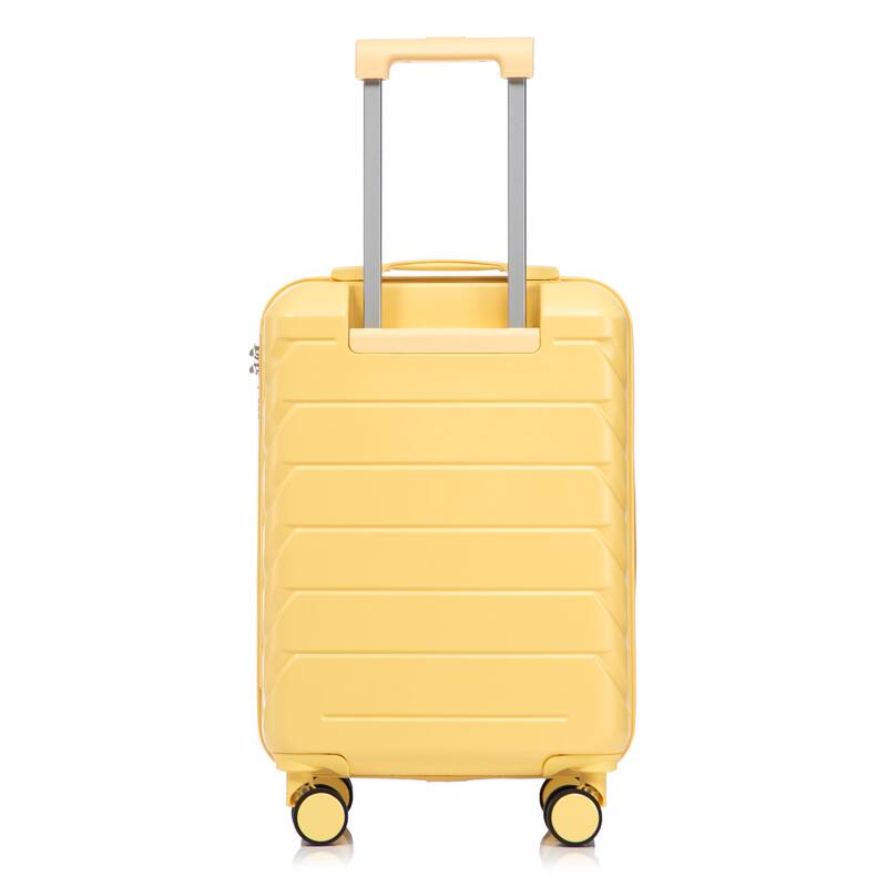 20 Inch ABS Hard Shell Travel Checked Luggage, Scratch Resistant Surface Four Multi-Directional Wheels, With Combination Lock