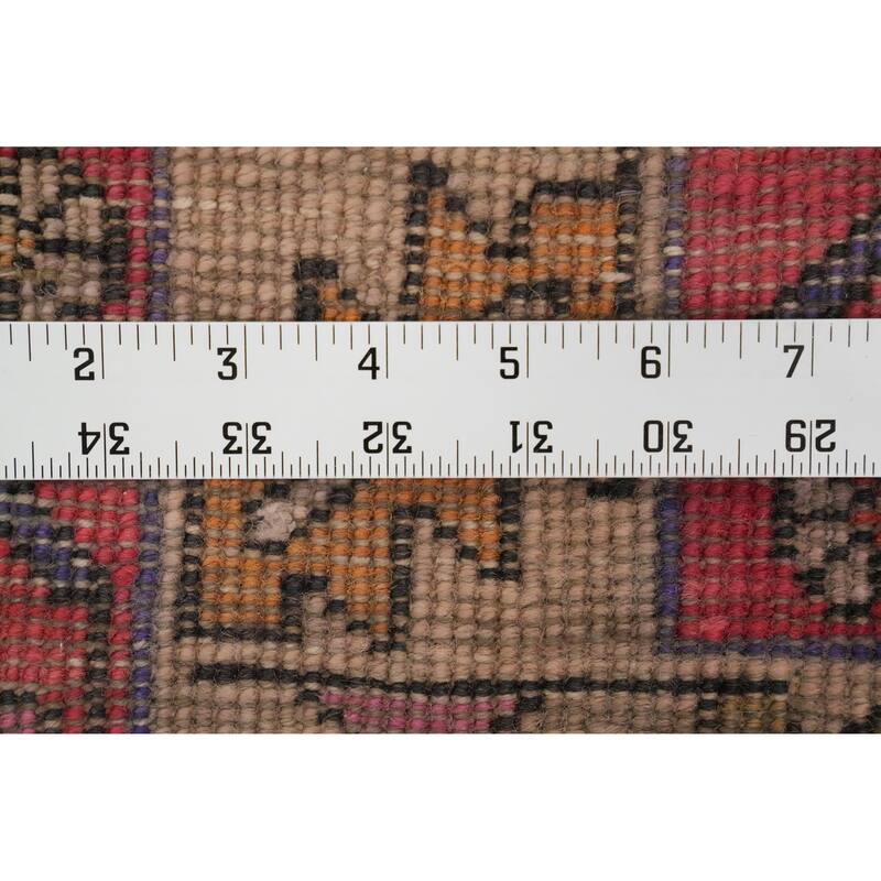 Hand Knotted Oriental 100% Wool Carpet Traditional Tribal Oranges & Rust Meshkin Runner Rug - 10' 2'' X 3' 8''