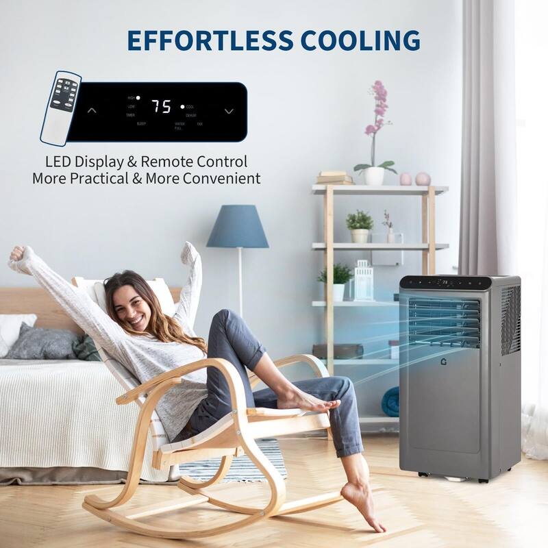10,000 BTU Portable Air Conditioner, 3-In-1 Portable AC Units, Cools Up to 450 Sq.Ft.