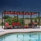 preview thumbnail 26 of 47, PURPLE LEAF Gazebo Outdoor Retractable Modern Large Size Pergola w Lights