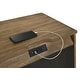 preview thumbnail 4 of 2, Highland 2-Drawer Wood Nightstand with Charging Outlet, Sand Dune