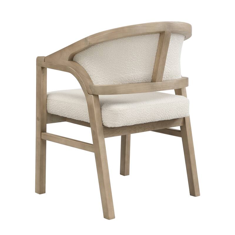 Christopher Knight Home - Nala Modern Upholstered Wood Dining Chair with Ergonomic Curved Back (Set of 2)