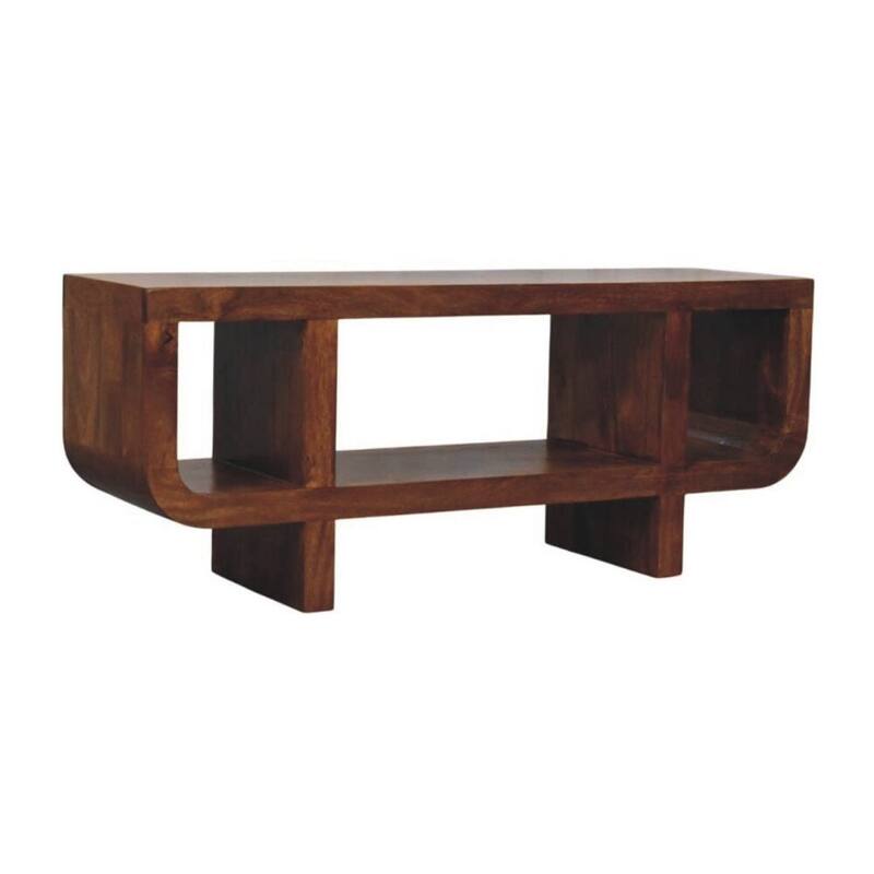 Artisan Furniture Solid Wood Orion Curved Chestnut Media Unit
