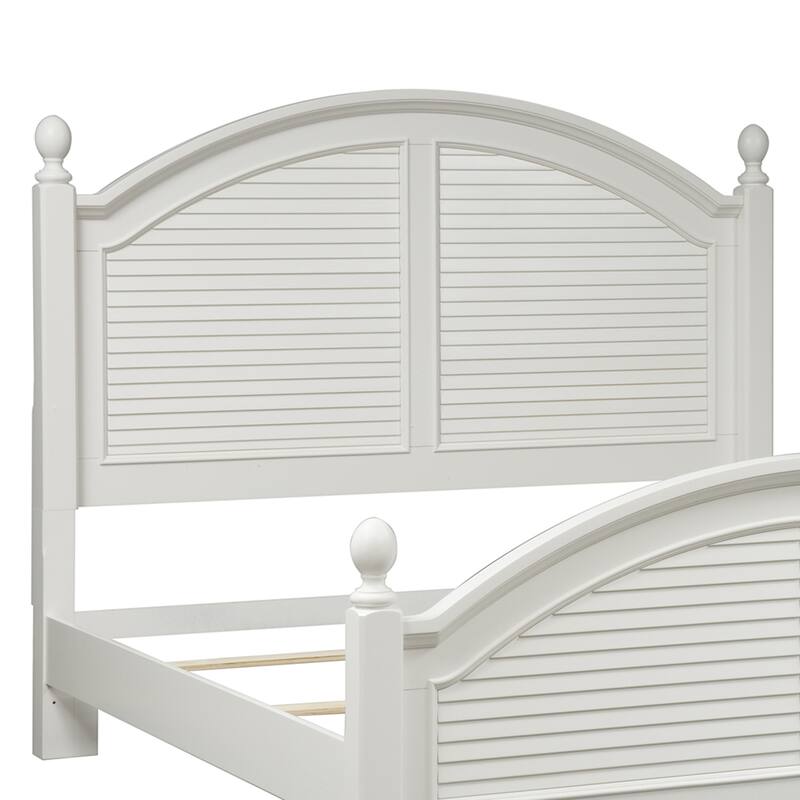Summer House I Oyster White Poster Bed - King or Queen Option