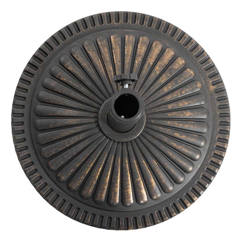 Outdoor 33 lb. Round Patio Umbrella Base, Polyethylene and Concrete