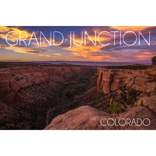 Grand Junction Colorado Ute Canyon Sunset Lantern Press Photography Art Print Multiple Sizes Available