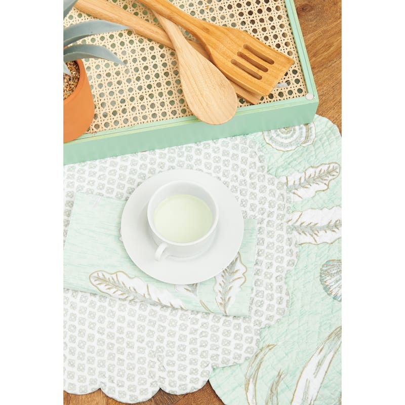 Breezy Shores Cotton Reversible Napkin Set of 6 - Set of 6