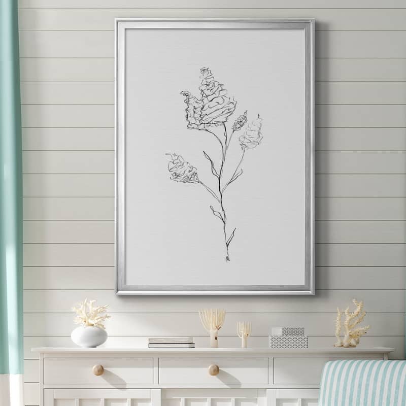 FLORAL SKETCH I Premium Framed Canvas - Ready to Hang