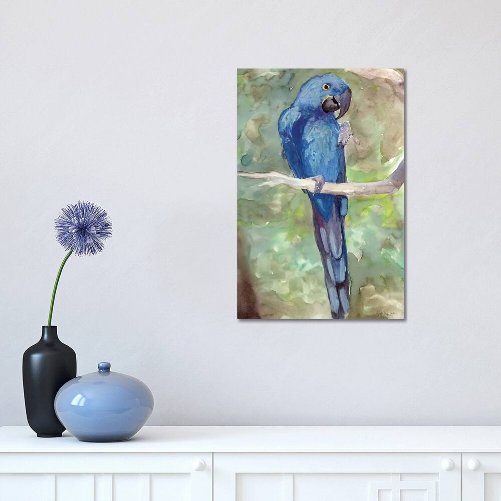 iCanvas "Blue Parrot II" by Stellar Design Studio Canvas Print