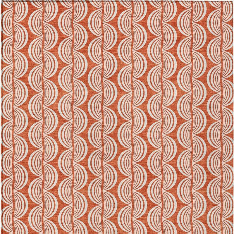 HomeRoots Ogee Transitional Rectangle Outdoor Rug